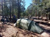 Kampeerplekje bij/ camping spot at Grand Canyon