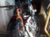 Met de fietsen in de trein/ with bikes on the train