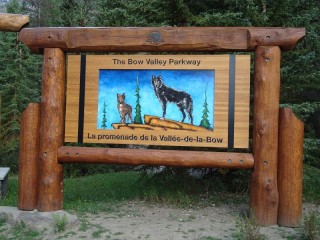 Terug op/ back on Bow Valley Parkway