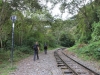 Lopen langs spoor/ walking railroad tracks